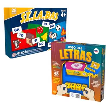 Imagem de Jogo das Letras Educativo + Brinquedo Sílabas Alfabetização