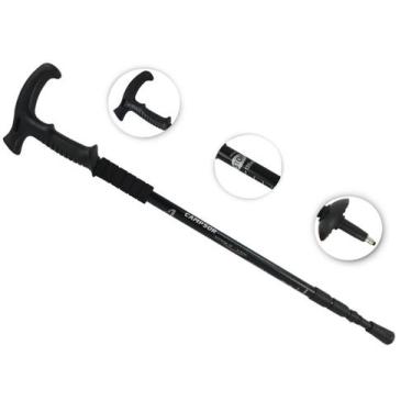 Imagem de Bengala De Caminhada Leve Anti Impacto Altura Ajustável Campsor - Negó