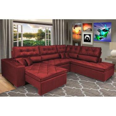 Imagem de Sofá de Canto Retrátil, Reclinável, Molas Cama inBox Platinum 3,40x2,3