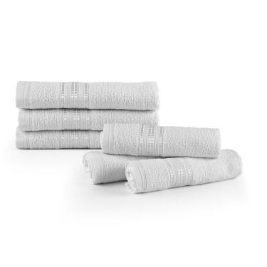 Imagem de Kit 6 Pçs Toalha de Rosto Linea Profissonal Salão de Beleza Cabelereir