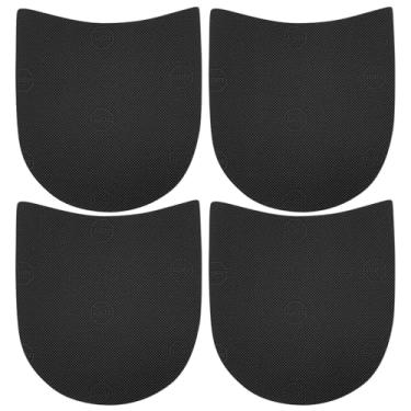 Imagem de hongliang 2 pares de kit de substituição de salto de borracha cortável, antiderrapante, almofadas de reparo de sapatos de 0,35 mm de espessura para mulheres e homens, solução universal de reparo de