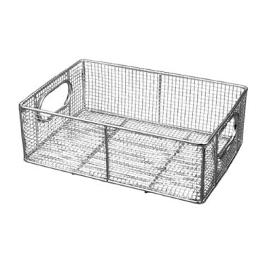 Imagem de FytStycale Cesto para Fritar E Servir Alimentos, Versátil, em aço Inoxidável, com Peneira Interna para Frutas E Legumes, Cesto com Peneira para Restaurantes, 35x25x10 cm