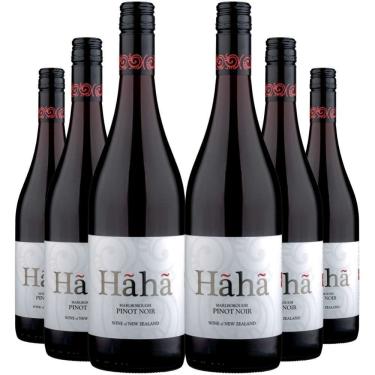 Imagem de Kit 6 Garrafas Vinho Tinto Hãhã Pinot Noir Marlborough 750ml