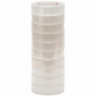 Imagem de Fita adesiva cristal 18 mm 50 metros 10 unidades - RB COMERCIO DE ARMA