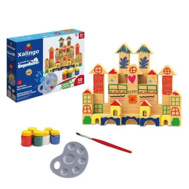 Imagem de Brincando De Engenheiro Paint Para Colorir 50 Peças Xalingo