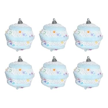 Imagem de CarpNettore Conjunto de 6 Enfeites Natalinos Decorativos para Pendurar Na árvore, Estilo C