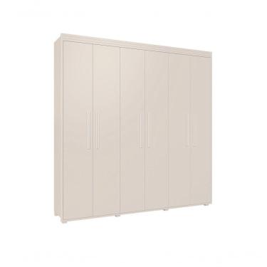 Imagem de Guarda Roupa 6 Portas 2 Gavetas Milão Branco Camas Fênix