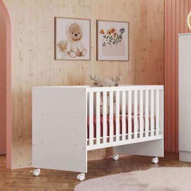 Imagem de Mini Cama Liz Com Rodízios Branco