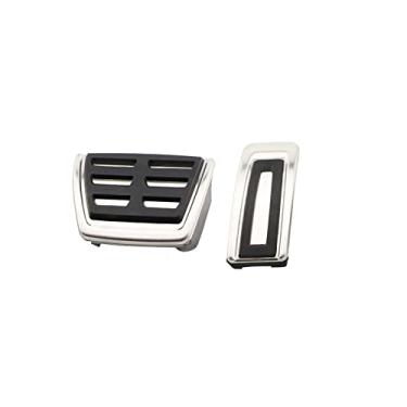 Imagem de GYJY Capa de pedal Capas de pedal Capas de pedal de embreagem Descanso Pedal Acelerador Pedal Capa de Freio, para Volkswagen VW Passat B8 Golf 7 Tiguan 2017 2018 para Seat Leon 5F MK3, em 2 Peças