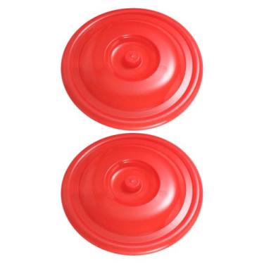 Imagem de OHPHCALL 2 peças de tampas de lixeira para uso ao ar livre Substituição de tampa de lata de lixo grande vedação fácil de limpar