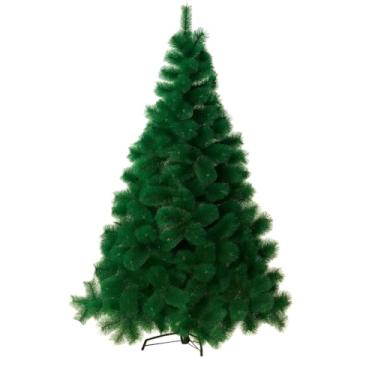 Imagem de Árvore de Natal Pinheiro Verde Luxo 1,20m Com 170 Galhos Realistas Base Metalica Estável Ideal para Decoração Natalina Compacta