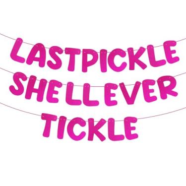 Imagem de Banner engraçado de despedida de solteira, faixa com glitter, decoração de festa, placa de chá de panela rosa com glitter para festa de despedida de solteira de casamento