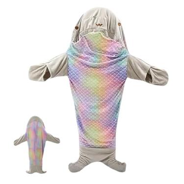 Imagem de Cobertor de dormir com capuz, Macacão de dormir de flanela macia Onesie pijama com capuz de desenho animado, Loungewear de sono de inverno para apresentações, cosplay, fantasias e festas do Hoghaki