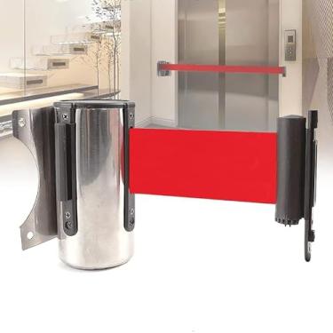Imagem de Barreira retrátil de fila 2M para estantes de armazém, entradas de garagem para museus, fábricas e cinemas.