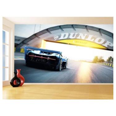 Imagem de Papel De Parede Carro Bugatti Chiron Pista Sol 3,5M Car06 - Você Decor