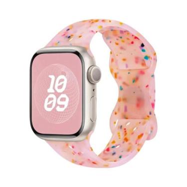 Imagem de Pulseira De Silicone Respirável Para Apple Watch 44mm 45mm 40mm 41mm 3