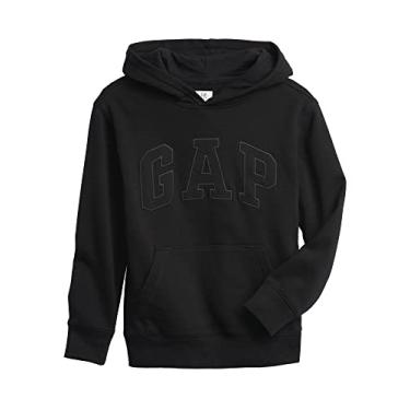 Imagem de GAP Moletom com logotipo pull-on, preto verdadeiro G, Preto verdadeiro, G