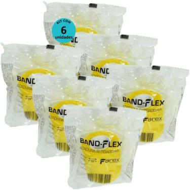 Imagem de Atadura 5cm Amarela Band Flex Autoadesiva Para Animais Farex Kit Com 6
