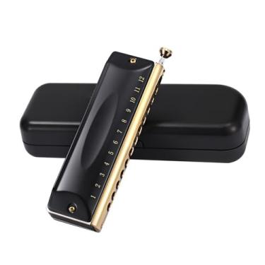 Imagem de Gaita cromática profissional 12 16 furos nível de desempenho profissional adulto (tipo 1)