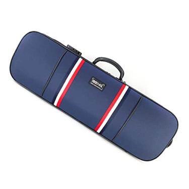 Imagem de Estojo De Violino Em Tela Tamanho 4/4 Com Higrômetro De Tiras E Capa De Tecido Estojo De Violino Tamanho Completo Estojo de Violino (Color : 03)