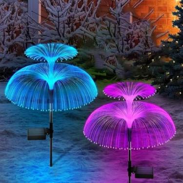 Imagem de Luzes de jardim movidas a energia solar | Lâmpada solar à prova de intempéries, luzes LED de estaca de jardim - para passarela festival, varandas, terraços, quintais de Halloween, varandas, garagem