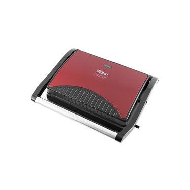 Imagem de Sanduicheira e Grill Philco Press Inox Red 1200W 220