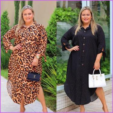 Imagem de Chamise Longo Plus Size - ZIEM, Variadas, G1 (48/50/52)