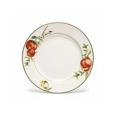 Imagem de Prato sobremesa Cerâmica Copa&Cia Aquarelle Pomodoro e Basilico 21cm Design Italiano Gourmet