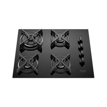 Imagem de Cooktop a Gás 4 Bocas Dako Supreme com Queimador Tripla Chama Preto – Bivolt Preto / Bivolt