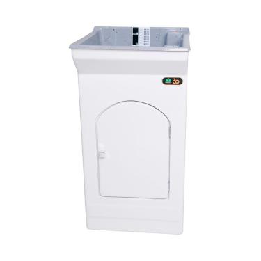 Imagem de Tanque De Lavar Roupa Fiberblu Paris 20 Litros Granitado Cinza