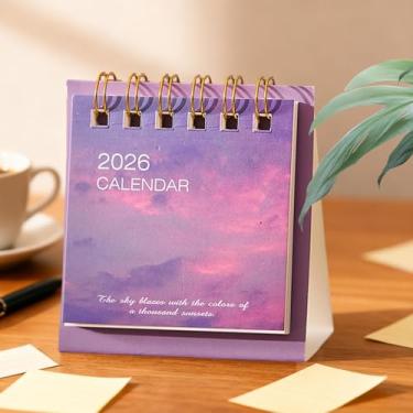 Imagem de Calendário Para Mesa,Planejador Mensal Mini,Calendário De Mesa 2026 - Para Natal Ano Do Pai Casa Escritório Escola Homens Mulheres Colegas De Trabalho Funcionários Adultos