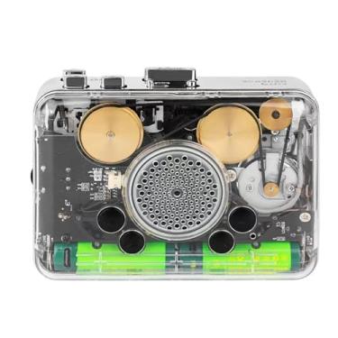 Imagem de EBTOOLS Leitor de Fita Cassete, Alto-falante único, Som Nítido, Canal Duplo Estéreo, Transcrever Música para USB, Entrada para Fone de Ouvido de 3,5 Mm, Conversor Cassete para MP3