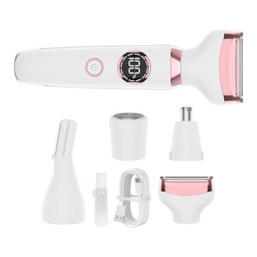 Imagem de Barbeador Elétrico, Aparelho Portátil com Design Ergonómico no Cabo e de Carregamento Rápido, Aparador de Depilação para Mulheres, para Viagem Beleza Pelos Faciais Cara Bikini Corpo e Pernas