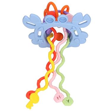 Imagem de Ainoli Silicone Pull String Activity Brinquedo sensorial Desenvolvimento de habilidades motoras para bebês (Azul)