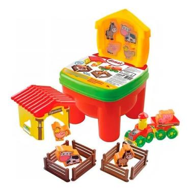 Imagem de Brincadeira Fazendinha Infantil – Kit Completo com Animais, Cercas e Acessórios | Brinquedo Educativo para Crianças | Imaginação, Aprendizado e Criatividade