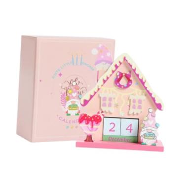 Imagem de shamjina Calendário do Advento de Madeira para Mesa, Enfeite de Natal, Peça Central Prática para Mesa, Decoração Festiva para Casa, Presente, Style C