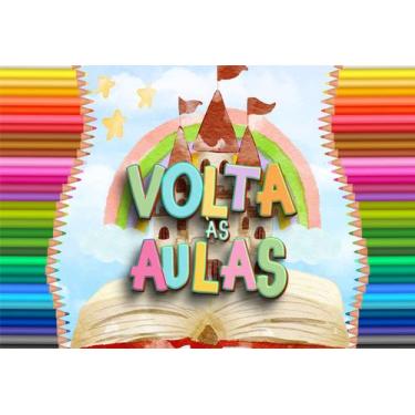 Imagem de Fundo Fotográfico Volta as Aulas Cenário Tecido 1,70 x 2,50m - Fadrix,