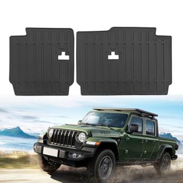 Imagem de Para Jeep Gladiator JT 2020-2025 2026 Tapete de proteção TPE para todos os climas para acessórios Jeep Gladiator JT (tapetes de encosto)