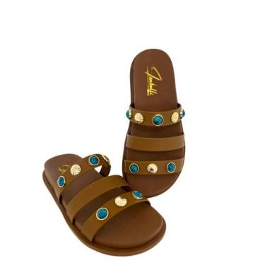 Imagem de Sandália Papete Original abs feminina Leve Macia, Marrom, 38