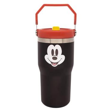 Imagem de Zonacriativa - Copo Tumbler Hanger Mickey Mouse Disney (650ml) | Aço inoxidável parede dupla, alça para carregar e canudo | Ideal para hidratação clássica e grandes aventuras