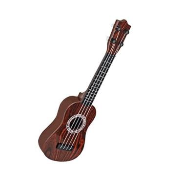 Imagem de XUXHOU Brinquedo de Guitarra de Plástico de 4 Cordas para Crianças Ukulele Com Design de Desenho Animado Instrumento Musical Educacional para Iniciantes Brinquedo Jogável para Meninos e Meninas (#15)
