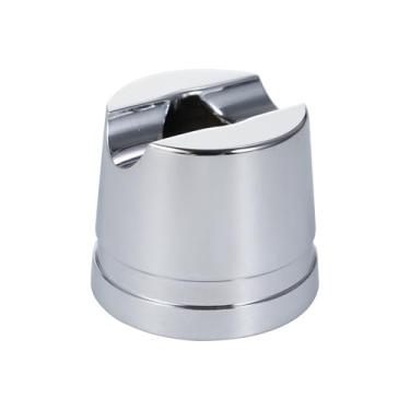 Imagem de Dioche Suporte de Lâmina de Segurança de Alumínio Premium Durável Mini Base de Suporte de Barbear para Homens Bancada do Banheiro Prata Fosco Preto Arma (SILVER)