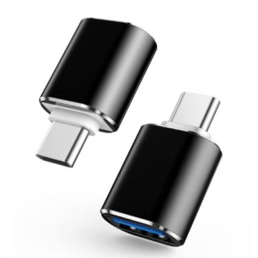 Imagem de Pacote com 8 adaptadores USB-C fêmea para USB-A macho, sincronização rápida de dados USB 3.0 e conversor OTG compatível com laptops, computadores, carregadores e carregadores portáteis