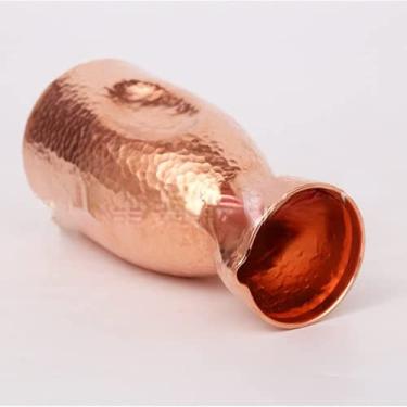 Imagem de Dispensador de vinho de cobre puro, hidratante de saquê e chá, copo de vinho grosso de cobre (copo pequeno) (dispensador de vinho pequeno 250 ml)