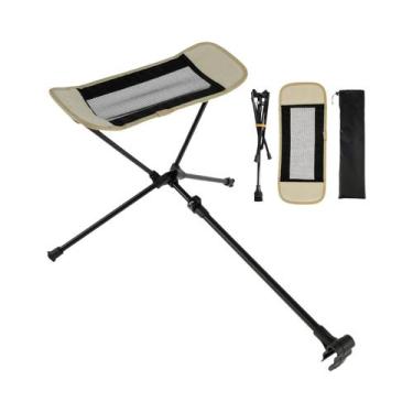 Imagem de Cadeira De Camping Universal Leve E Dobrável Com Descanso Para Os Pés 