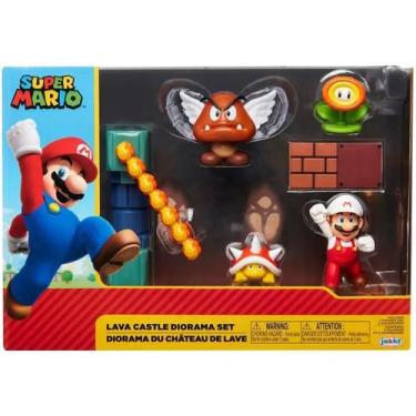Imagem de Boneco Lava Castle Super Mario com Acessórios Jakks - Jakks Pacific