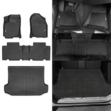 Imagem de NQOQN Tapetes de chão para todos os climas adequados para Toyota RAV4 2006-2012 tapetes de substituição para Toyota RAV4 acessórios forro antiderrapante inodoro