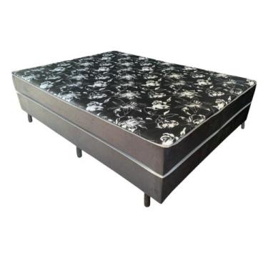 Imagem de Base Box Conjugado Casal  138X188X41  FJR Estofados - Fjr Box, Preto