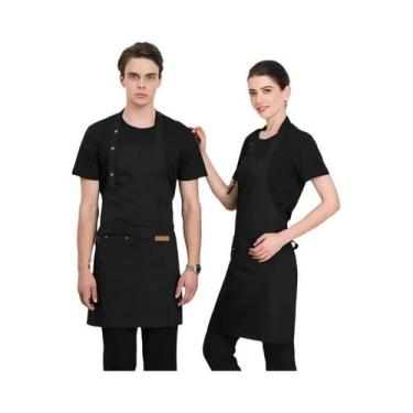 Imagem de Avental De Cozinha Impermeável Com Bolsos Para Mulheres E Homens, Unif