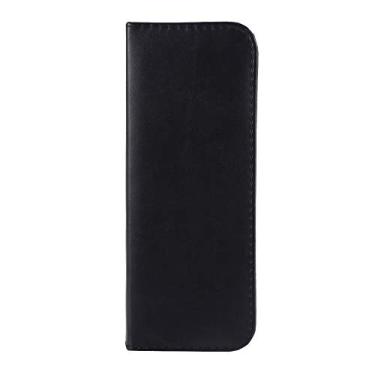 Imagem de Generic Bolsa de Ferramentas para Tesouras de Cabeleireiro Profissional Com 2 Bolsas para Tesouras, Kit de de Corte de Cabelo de Couro PU Durável para Iniciantes/barbeiros, Preto, 22 * ​​19 Cm